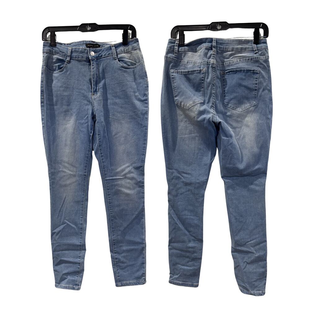 AZURE JEANS Women's Light Wash Hi-Rise Skinny Jeans Sz 11